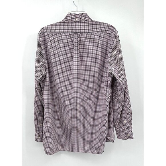 RALPH LAUREN long sleeve button up shirt check gingham 100% cotton stretch L - Picture 5 of 6